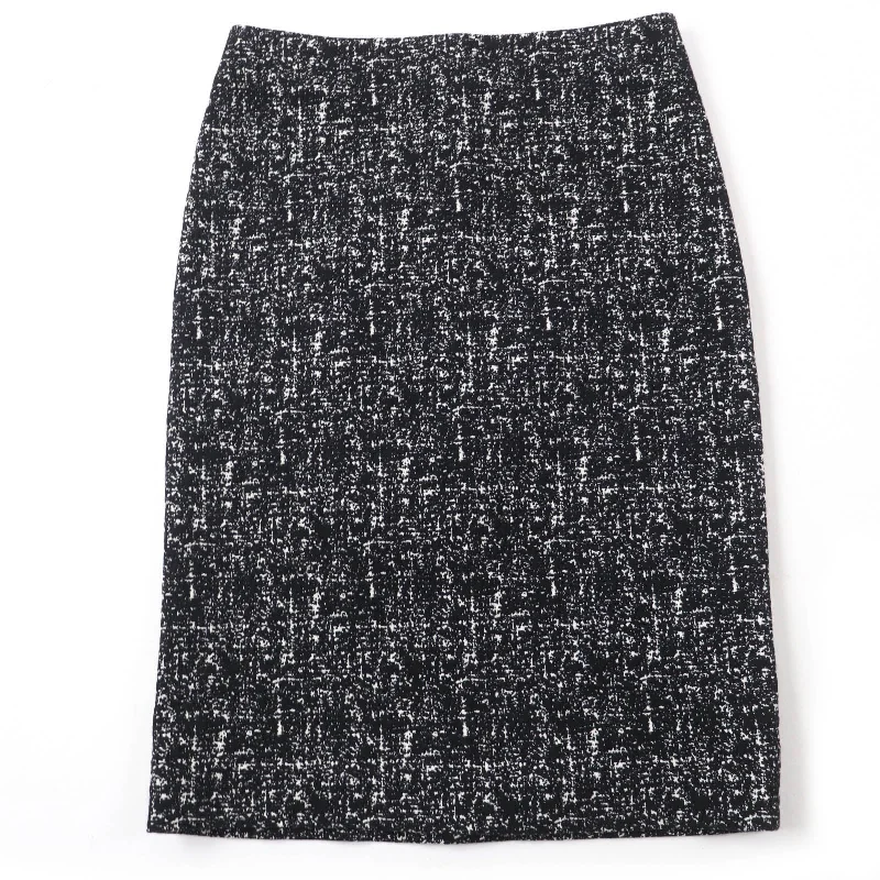 Bottega Veneta Wool Cotton Tight Skirt Black 36 lightweight skirt design