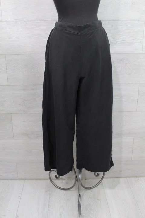 Cut Loose Solid Tencel - Crop Wide Leg Pant Comfy Athletic Pants