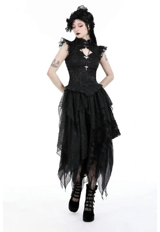 Dark In Love - Punk Messy Long - Skirt corduroy skirt cozy