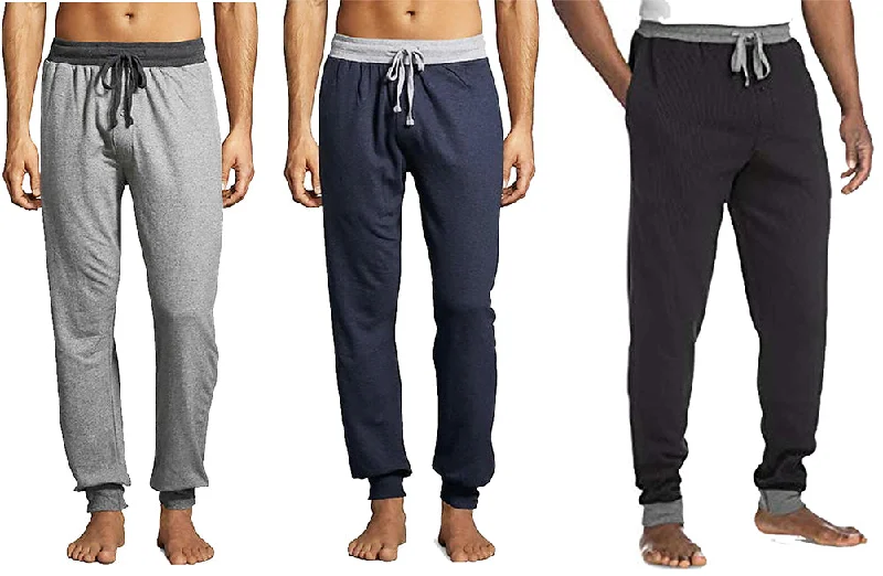 Hanes Men's Knit French Terry Lounge Sleep Jogger Pant Formal Wide-Leg Pants