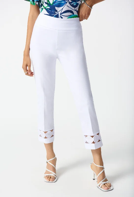 Joseph Ribkoff Pants - Millennium Cropped Pull-On Pants FINAL SALE ITEM Chic Slim Fit Pants