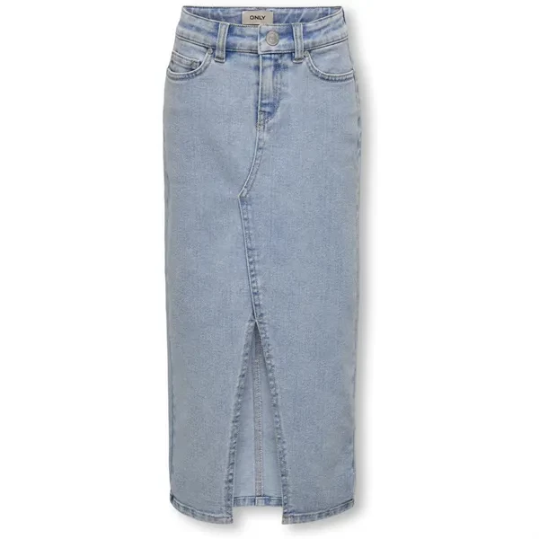 Kids ONLY Light Blue Denim Siri Front Slit Denim Skirt cashmere skirt fine