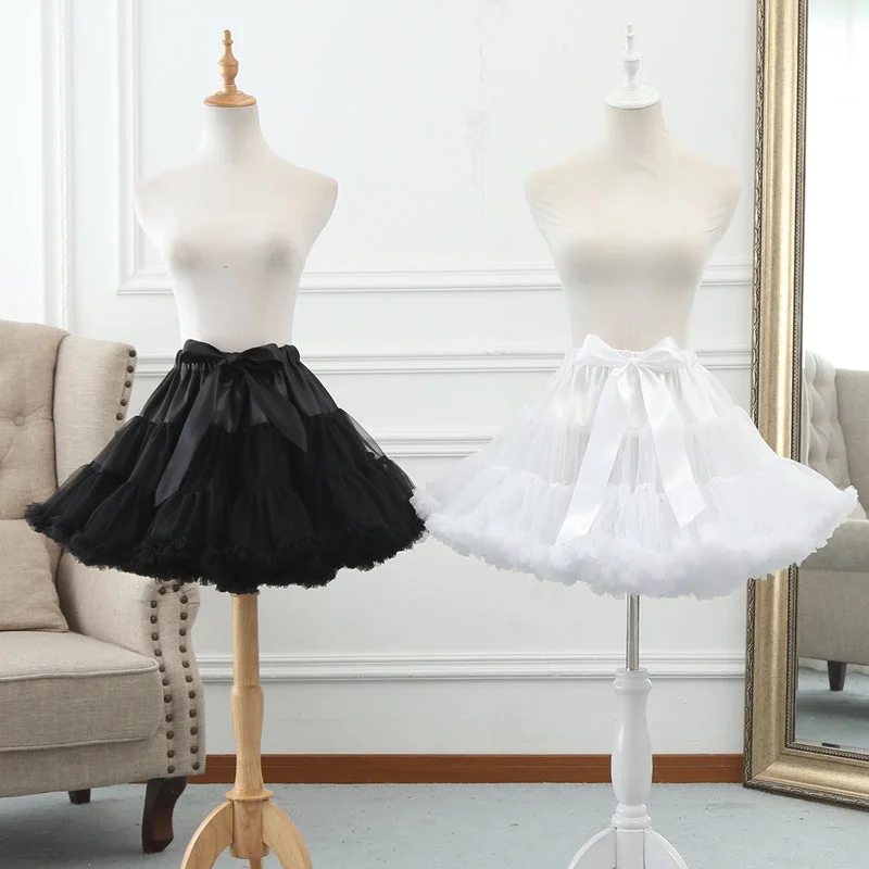 lolita boneless puff skirt yv43400 midi skirt versatile