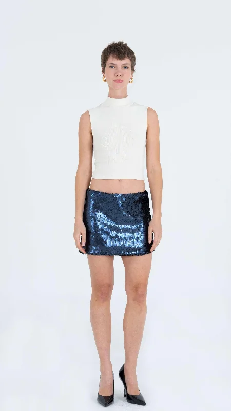 Midnight Mini skirt cashmere skirt fine