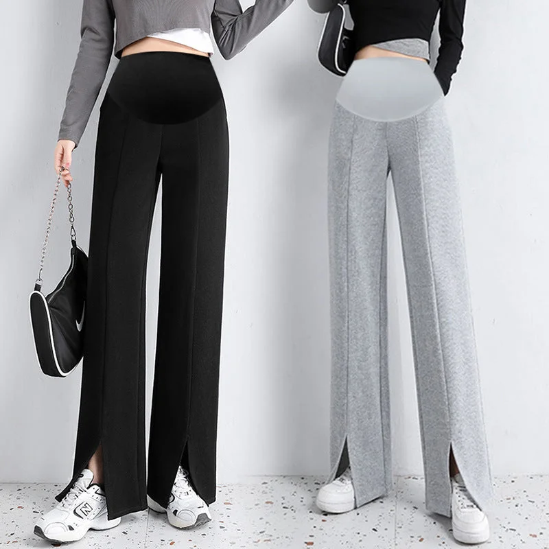 NiDELL: Pregnant Women’s Fashionable Long Pants for Autumn Relaxed Lounge Trousers