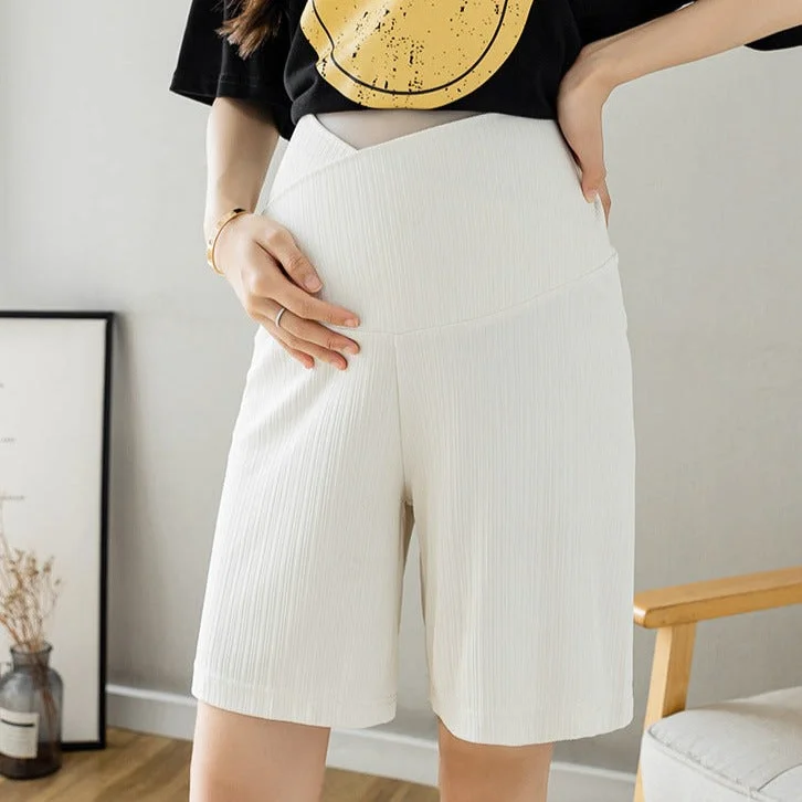 NiDELL: Pregnant Women’s Elegant Loose Short pants for Summer Comfortable Denim Trousers