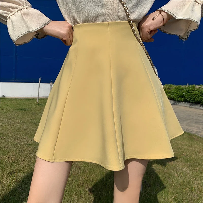 Pastel Twirl Circle Skirt (5 Colors) spandex blend skirt