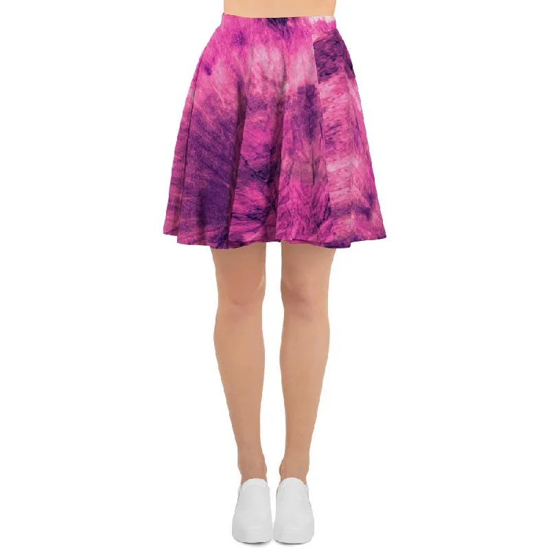 Pink Tie Dye Women's Skirt cashmere skirt fine