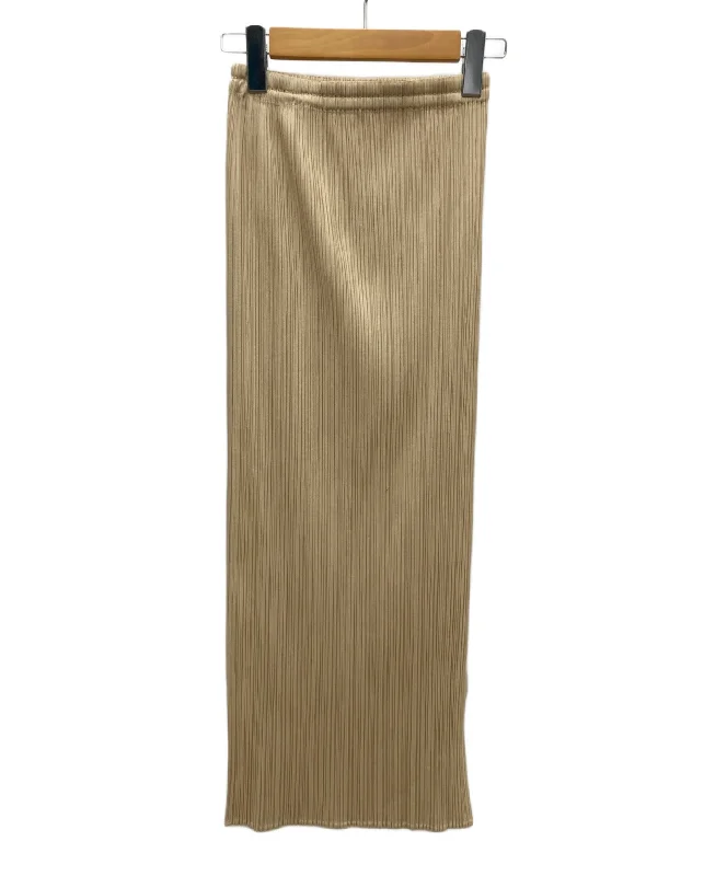 [Pre-owned] ISSEY MIYAKE pleated skirt pp05-jg614 satin skirt smooth
