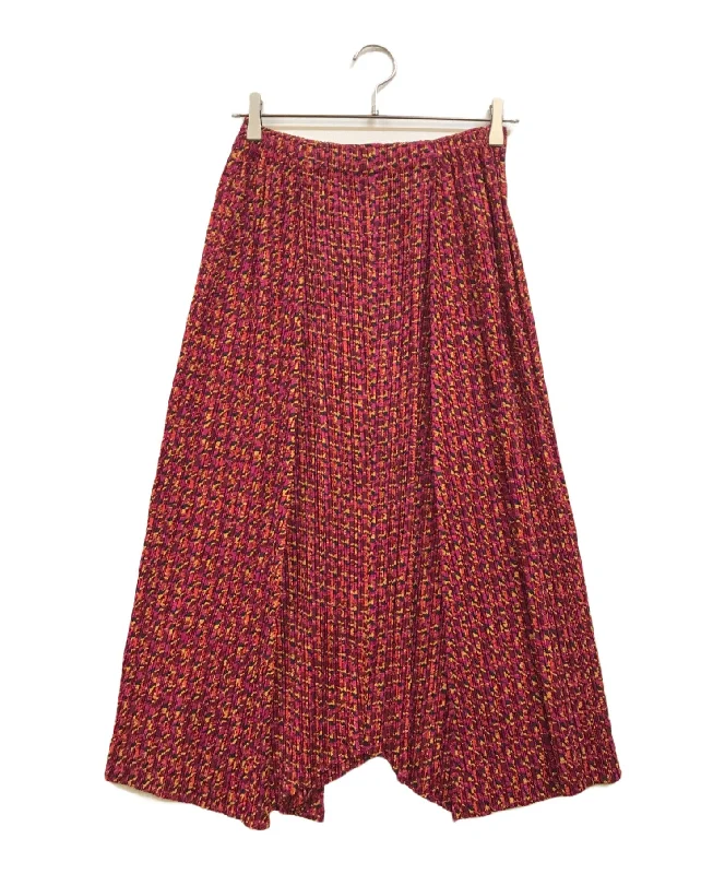 [Pre-owned] PLEATS PLEASE pleated skirt PP43-JG894 leather skirt sleek