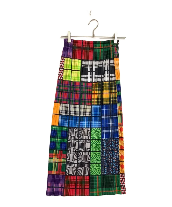 [Pre-owned] PLEATS PLEASE pleated skirt PP64-JG221 denim skirt casual
