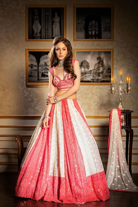 Beautiful Chicken embroidered skirt with hand embroidered top summer skirt style
