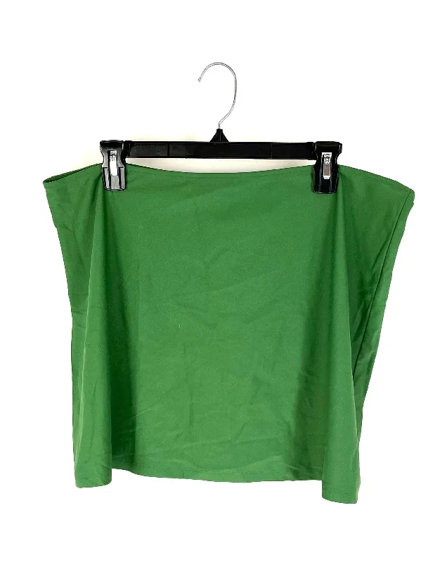 PINK Green Skirt Cover up - Extra Extra Large leather skirt modern