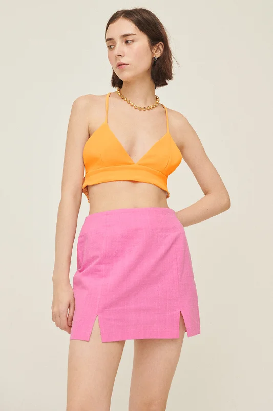 Sabrina Slit Mini Skirt low waist skirt