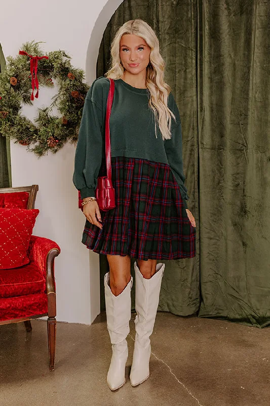 So Plaid Your Mine Mini Dress Elegant Vintage Mini Dress