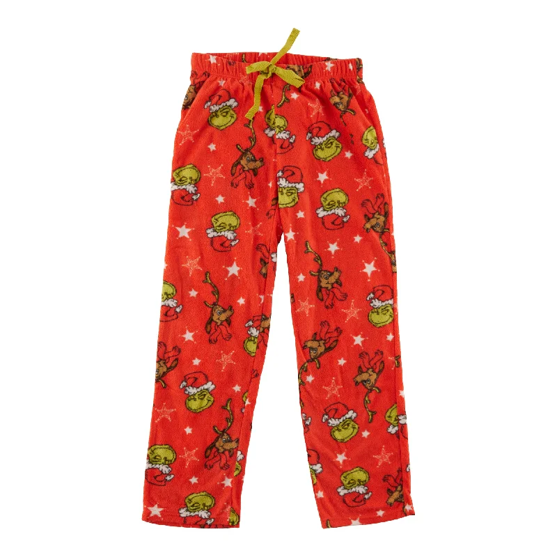 The Grinch Women's Licensed Micropolar PJ Pants Casual Plaid Pants