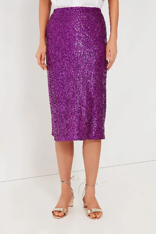 Violet Sequin Jolette Skirt lace skirt intricate