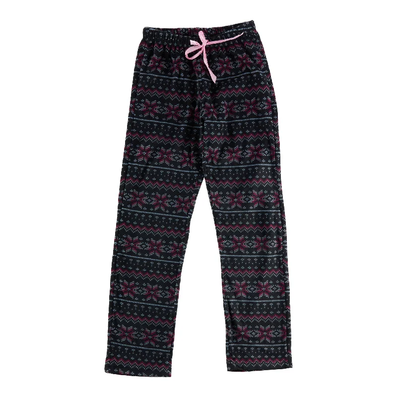 Woman's Micropolar PJ Pants Trendy Wide-Legged Trousers