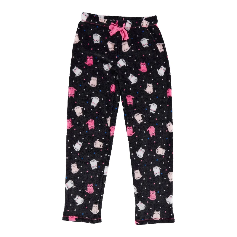 Women's Straight-Regular Plush PJ Pants Casual Wide Pants